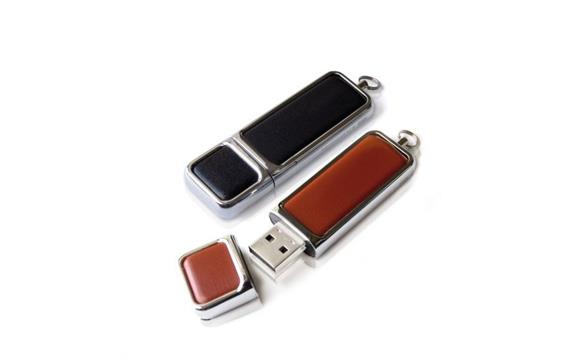 9404202 Goodram PDXXH2GRALxB Goodram Art Leather USB minne med logo 